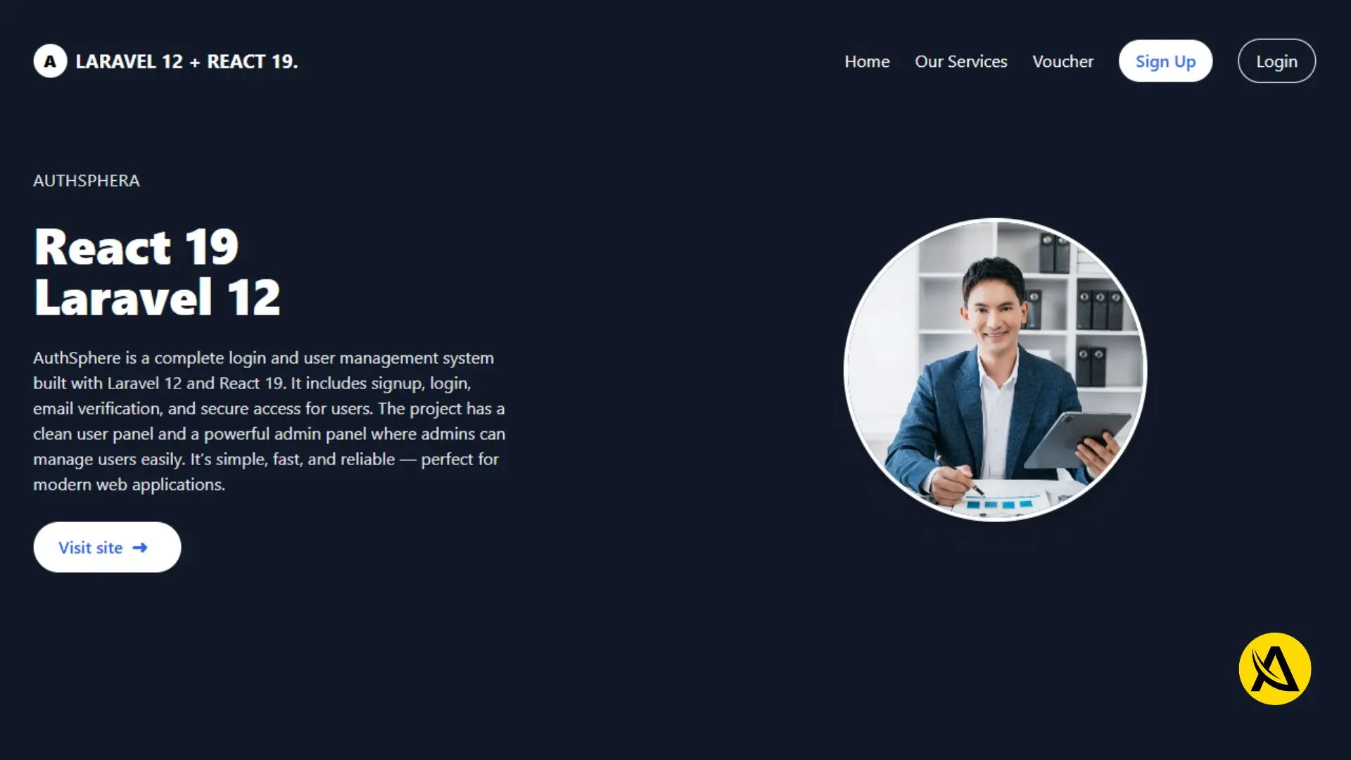AuthSpare Authentication Module Laravel 12 & React 19